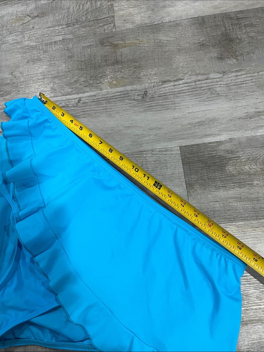 Turquoise Ruffle Swim Bottoms - Picture 7 of 10